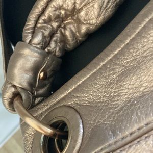 Vintage Coach Gold Leather Bag